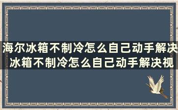 海尔冰箱不制冷怎么自己动手解决 冰箱不制冷怎么自己动手解决视频